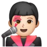 Man Singer: Light Skin Tone Emoji 👨🏻‍🎤 image - Samsung style