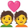 Emoji Coppia con cuore 💑 image - Google Noto Color style