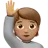 Person Raising Hand: Medium Skin Tone