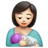 Breast-Feeding: Light Skin Tone Emoji 🤱🏻 image - WhatsApp style
