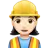 Woman Construction Worker: Light Skin Tone