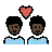 Couple With Heart: Man, Man, Dark Skin Tone