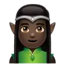 Man Elf: Dark Skin Tone Emoji 🧝🏿‍♂️ image - WhatsApp style