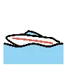 Speedboat Emoji 🚤 image - OpenMoji style