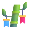Drzewo Tanabata Emoji 🎋 image - Microsoft 3D Fluent style