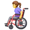 Woman In Manual Wheelchair Emoji 👩‍🦽 image - Samsung style