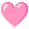 Pinkes Herz Emoji 🩷 image - Google Noto Color style