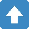 Aufwärts schwarzer Pfeil Emoji ⬆ image - Twitter / X (Twemoji) style