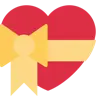 Эмодзи Сердце с бантиком 💝 image - Twitter / X (Twemoji) style