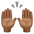 Raising Hands: Medium-Dark Skin Tone