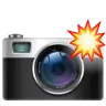 กล้องพร้อมแฟลช Emoji 📸 image - WhatsApp style