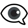 Eye In Speech Bubble Emoji 👁️‍🗨️ image - Google Noto Color style