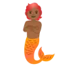 Merperson: Medium-Dark Skin Tone Emoji 🧜🏾 image - Google Noto Color style