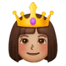 Princess: Medium Skin Tone Emoji 👸🏽 image - Samsung style