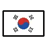 Flag: South Korea Emoji 🇰🇷 image - OpenMoji style