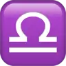 Libra Emoji ♎ image - Apple style