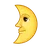 First Quarter Moon with Face