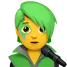 Singer Emoji 🧑‍🎤 image - Apple style