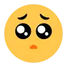 Visage avec des yeux suppliants Emoji 🥺 image - Tossface style