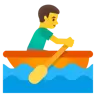 Man Rowing Boat Emoji 🚣‍♂️ image - Google Noto Color style