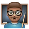 Man Teacher: Medium Skin Tone Emoji 👨🏽‍🏫 image - WhatsApp style