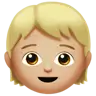 Child: Medium-Light Skin Tone Emoji 🧒🏼 image - Apple style
