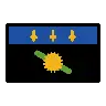 Flag: Guadeloupe Emoji 🇬🇵 image - OpenMoji style