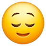 Emoji Volto sollevato 😌 image - Samsung style