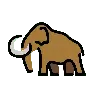 Emoji Mammut 🦣 image - OpenMoji style