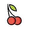 Cherries Emoji 🍒 image - OpenMoji style