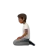 Person Kneeling: Medium-Dark Skin Tone