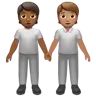 People Holding Hands: Medium-Dark Skin Tone, Medium Skin Tone Emoji 🧑🏾‍🤝‍🧑🏽 image - Apple style