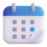 Emoji Calendario a strappo 📆 image - Microsoft 3D Fluent style