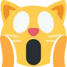 Face de chat lasse Emoji 🙀 image - Twitter / X (Twemoji) style