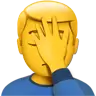 Man Facepalming Emoji 🤦‍♂️ image - Apple style