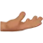 Palm Up Hand: Medium Skin Tone