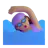 Woman Swimming: Medium Skin Tone