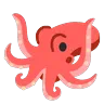 ปลาหมึกยักษ์ Emoji 🐙 image - Google Noto Color Animated style