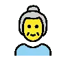 Vieille femme Emoji 👵 image - OpenMoji style