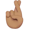 Crossed Fingers: Medium Skin Tone Emoji 🤞🏽 image - Apple style