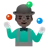 Man Juggling: Dark Skin Tone