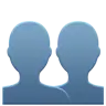 รูปปั้นครึ่งตัว Emoji 👥 image - Apple style