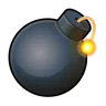 Bombe Emoji 💣 image - Telegram style
