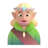 Elf: Medium-Light Skin Tone Emoji 🧝🏼 image - Microsoft 3D Fluent style