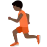 Person Running: Dark Skin Tone Emoji 🏃🏿 image - Twitter / X (Twemoji) style