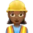 Woman Construction Worker: Medium-Dark Skin Tone