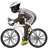 Person Biking: Dark Skin Tone