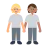 People Holding Hands: Medium-Light Skin Tone, Medium Skin Tone