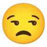 Unamused Face Emoji 😒 image - Google Noto Color Animated style