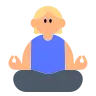 Woman In Lotus Position: Medium-Light Skin Tone Emoji 🧘🏼‍♀️ image - Tossface style